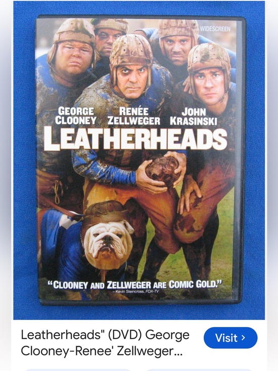 Universal Studio Other - #3,016**Leatherheads DVD”Clooney & Zellweger are Comic Gold.”